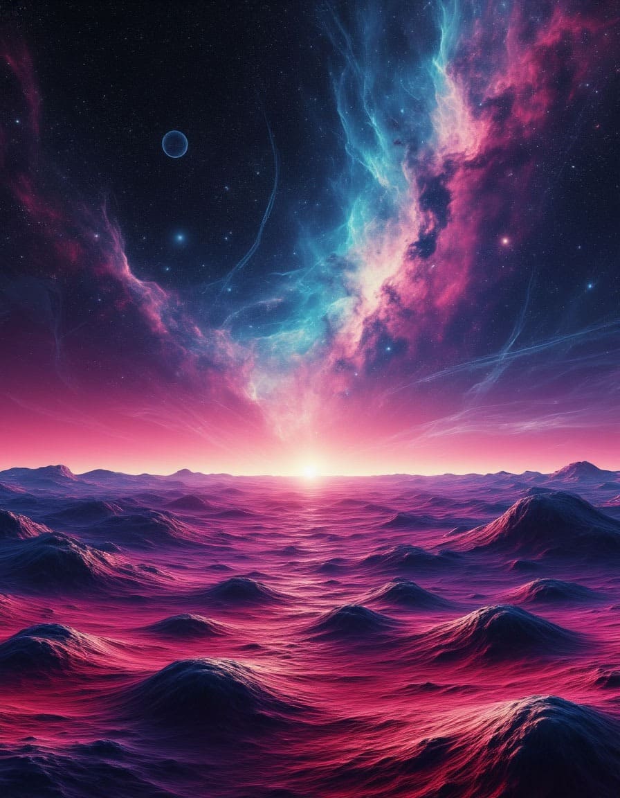 Нейросетевая абстракция 'Космические смы'